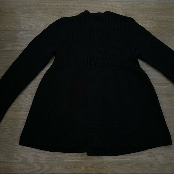 Energie Women's Black Knit Button Down Flare Cardigan Size L - Picture 4 of 8